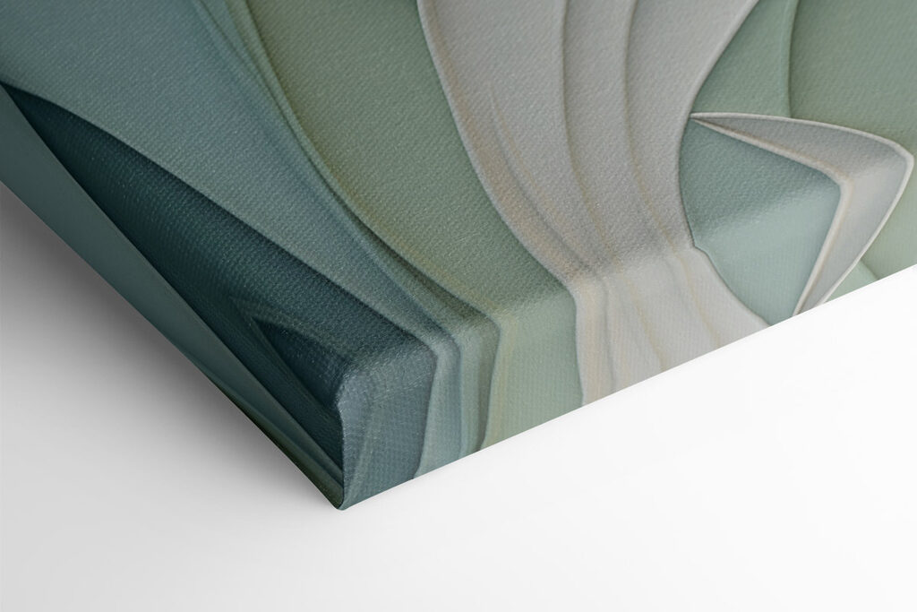 Soft curves in serene colors Soft curves in serene colors