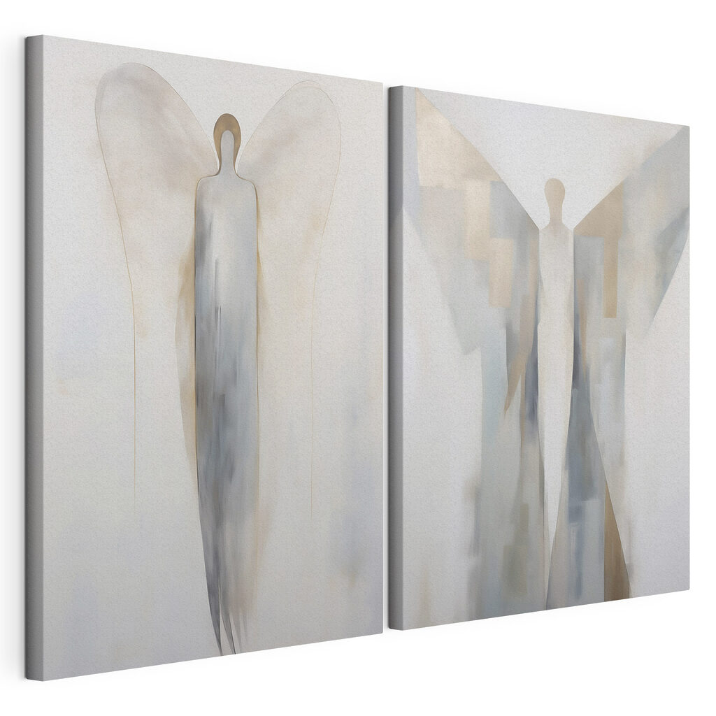 Ethereal figures in muted tones Ethereal figures in muted tones