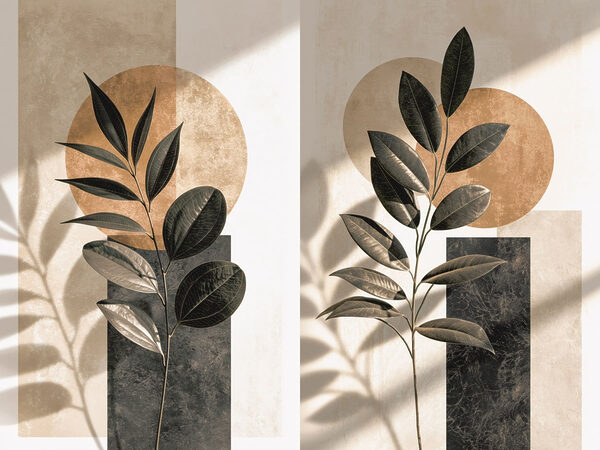 Floral elegance meets geometric shapes Floral elegance meets geometric shapes