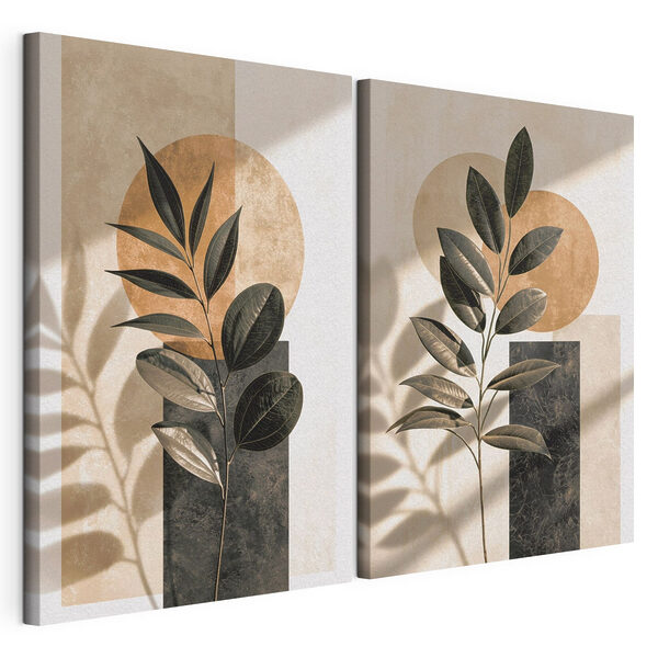 Floral elegance meets geometric shapes Floral elegance meets geometric shapes