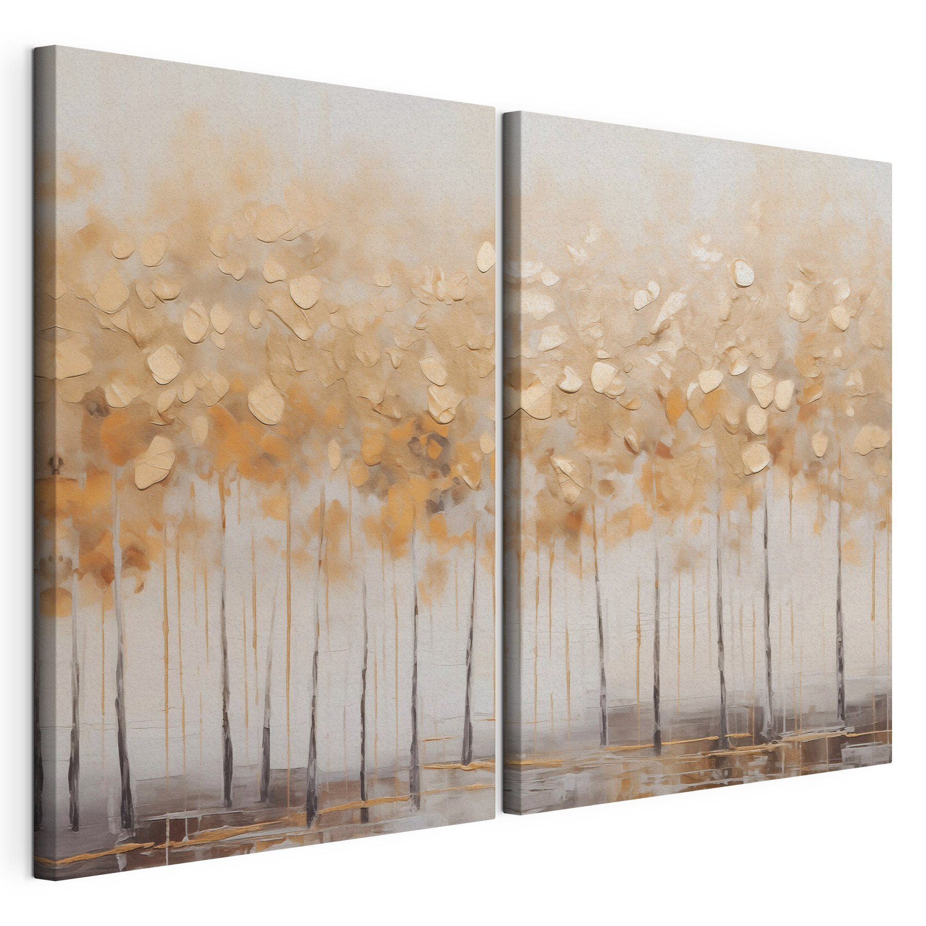 Autumn trees in soft tones Autumn trees in soft tones