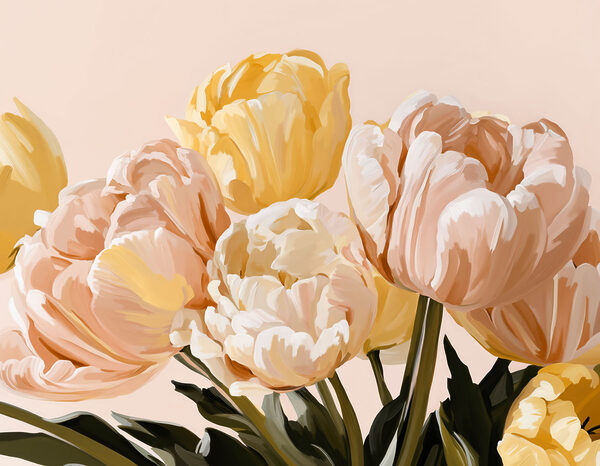 Fresh blooms in pastel shades Fresh blooms in pastel shades