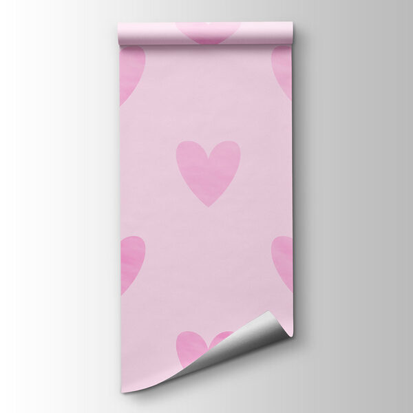 Pink hearts on a pink background Pink hearts on a pink background