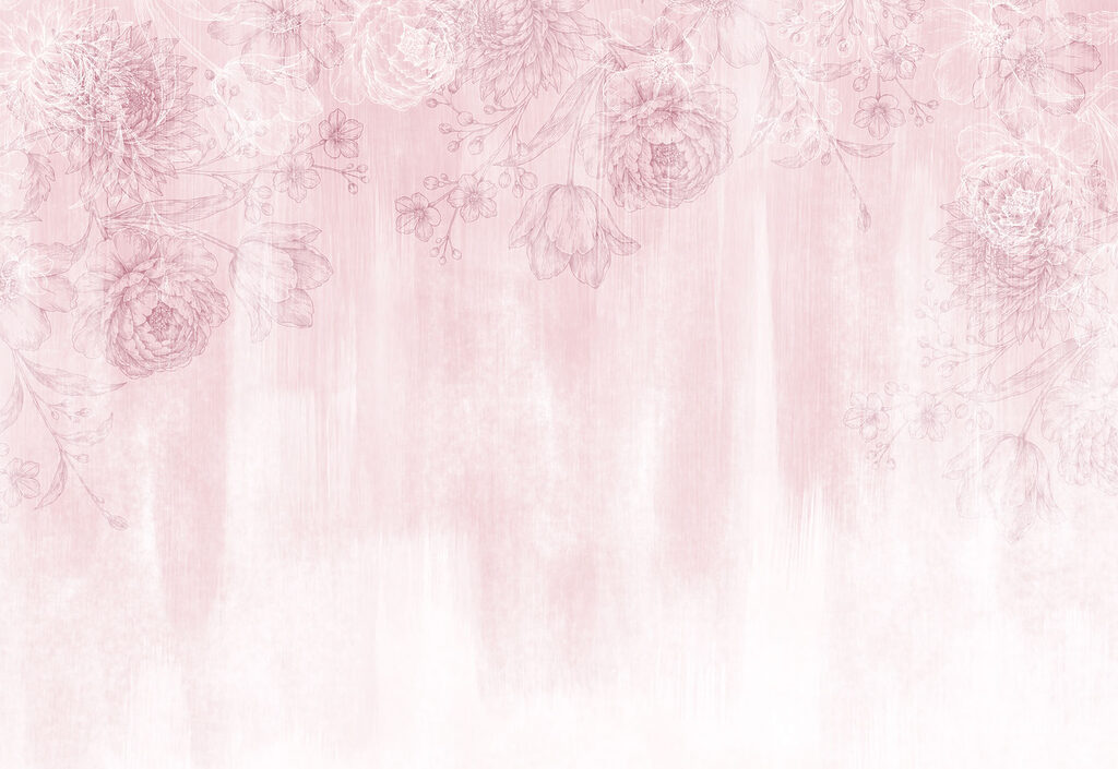 Pink and white floral pattern