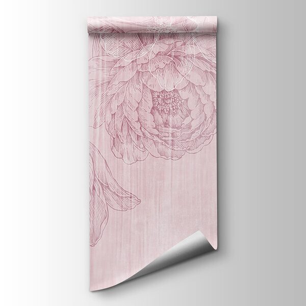 Pink and white floral pattern