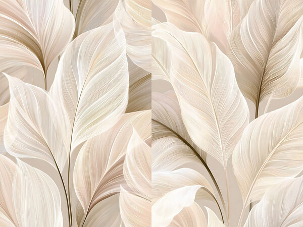 Delicate leaves in soft hues Delicate leaves in soft hues