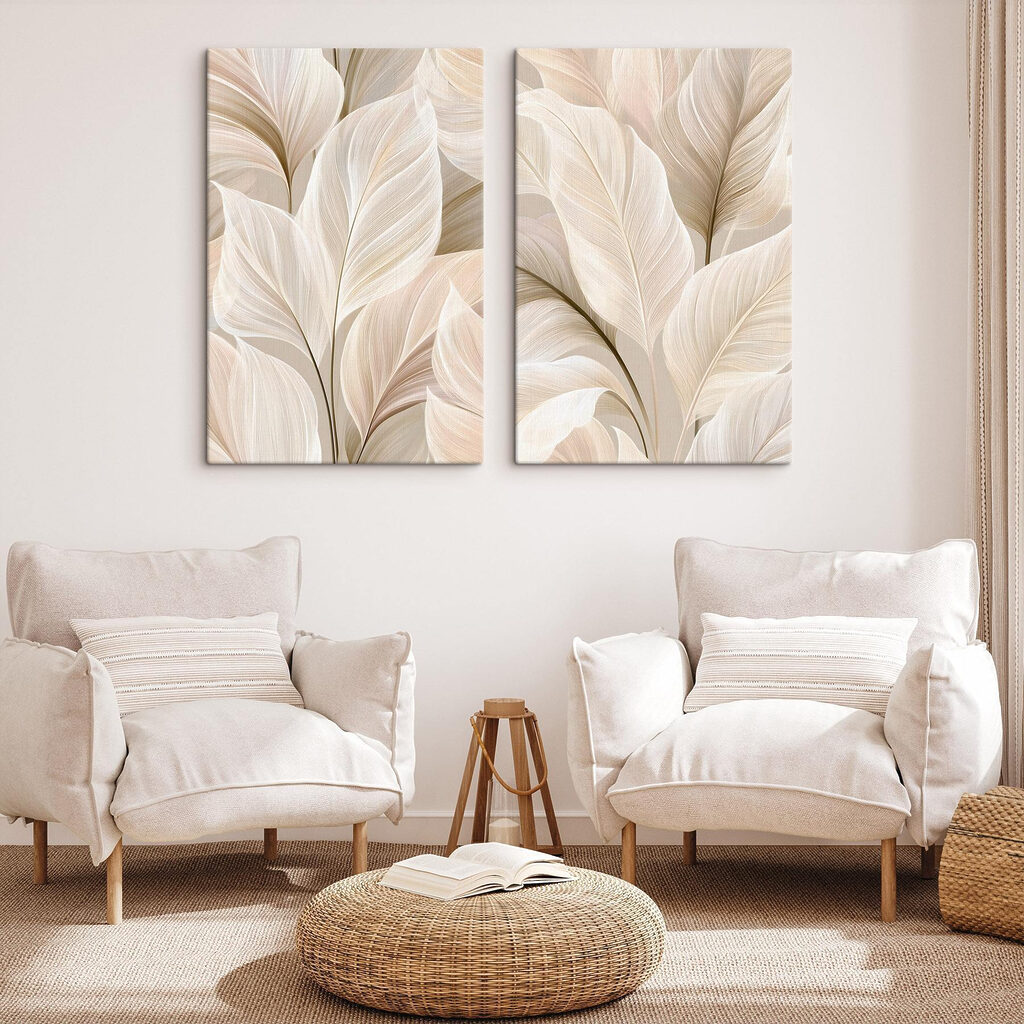 Delicate leaves in soft hues Delicate leaves in soft hues