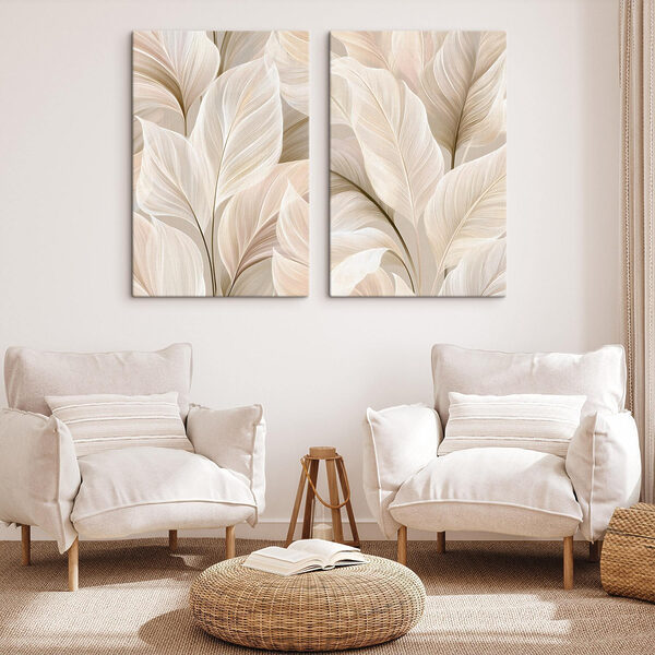 Delicate leaves in soft hues Delicate leaves in soft hues