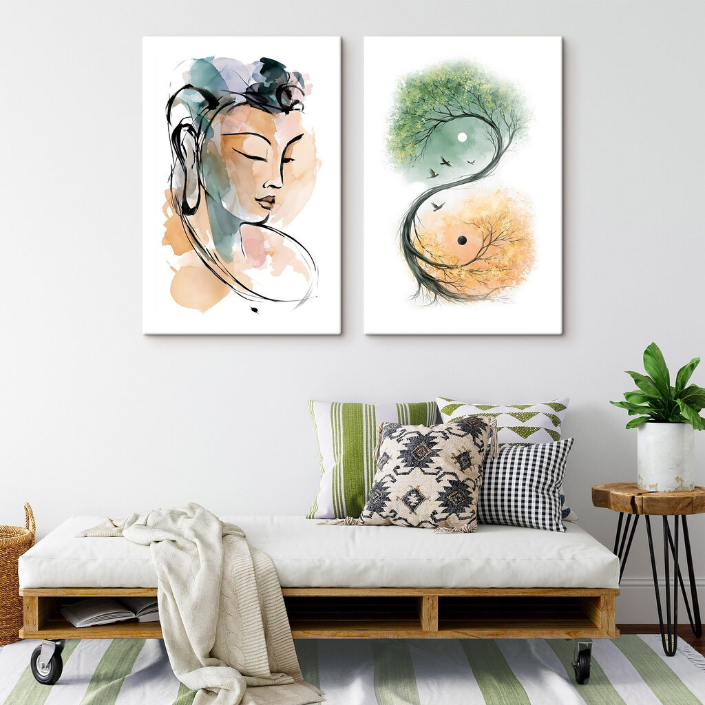 Drawing of a woman and a tree Drawing of a woman and a tree