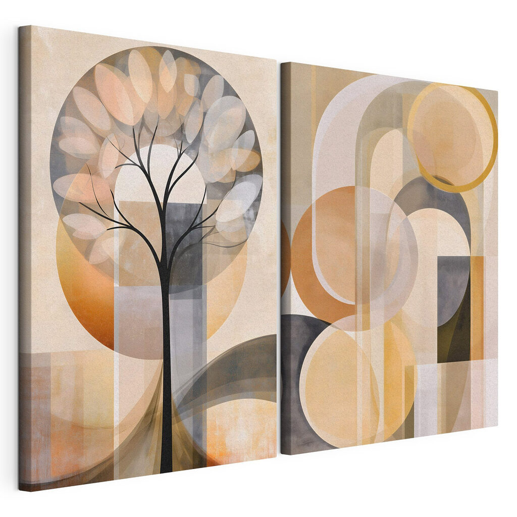 Tree with circles and lines Tree with circles and lines