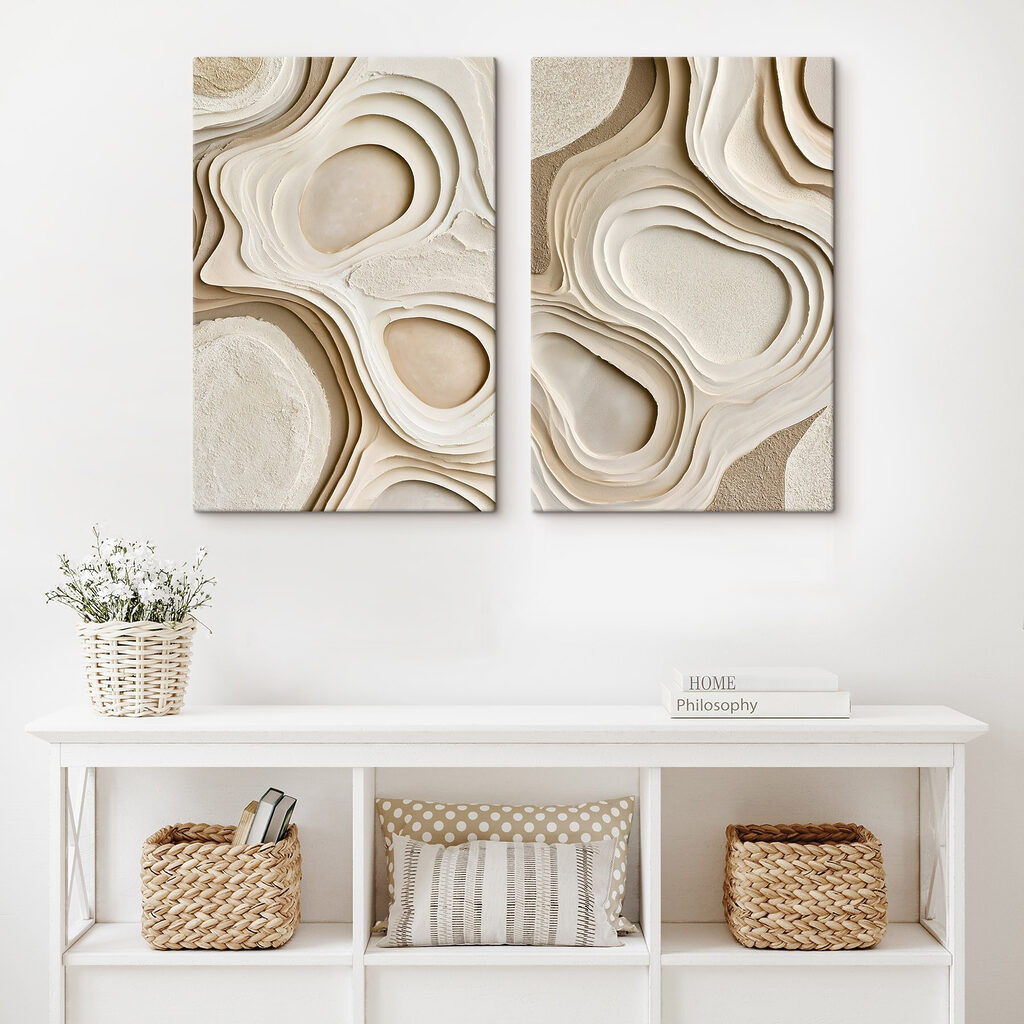 Organic shapes and flowing lines blend Organic shapes and flowing lines blend