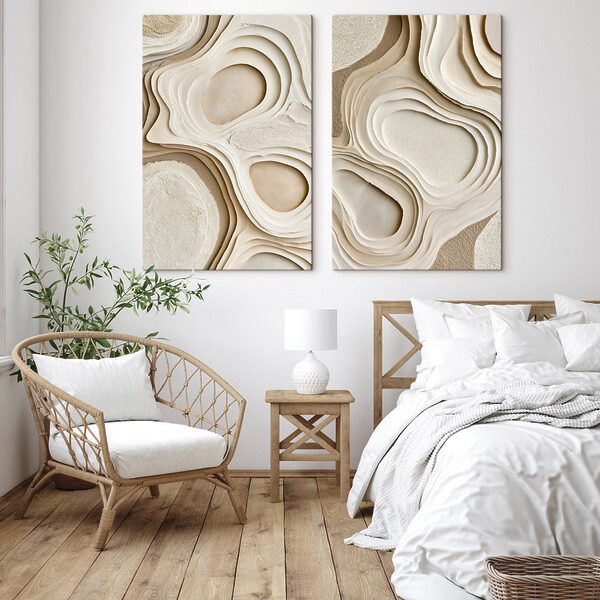 Organic shapes and flowing lines blend Organic shapes and flowing lines blend
