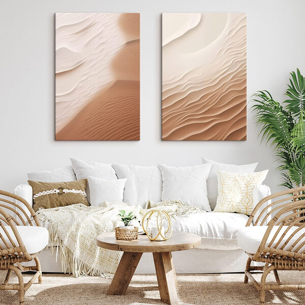 Soft waves in warm hues Soft waves in warm hues