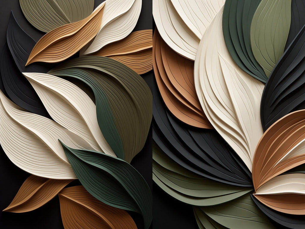Nature-inspired layered leaf design Nature-inspired layered leaf design