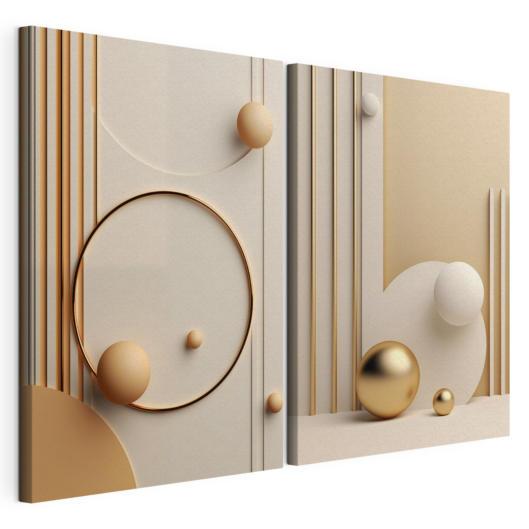 Abstract shapes in soft hues