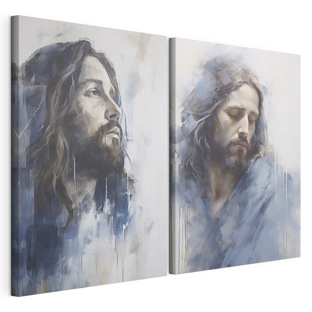 Painting of a man with long hair Painting of a man with long hair