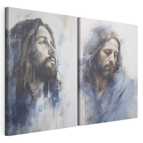 Painting of a man with long hair Painting of a man with long hair