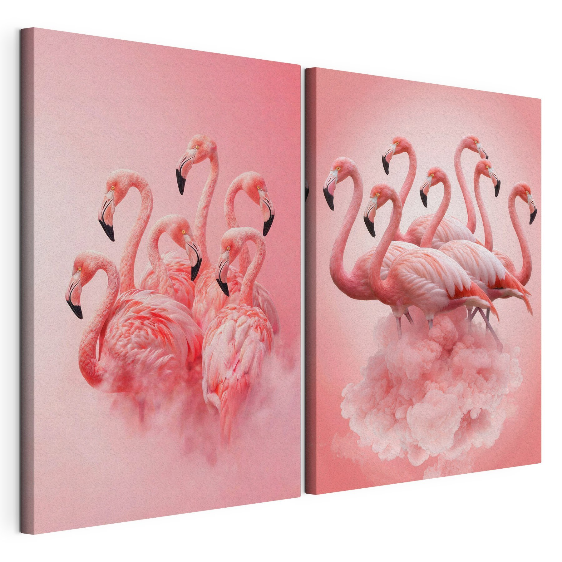Group of flamingos in the clouds Group of flamingos in the clouds