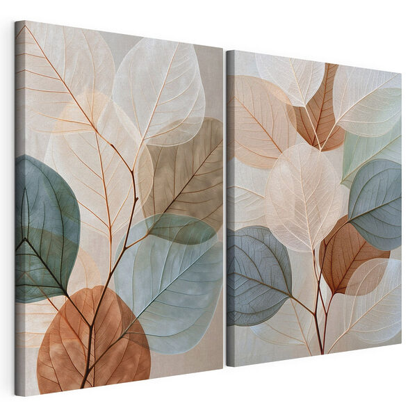 Delicate leaves in soft colors Delicate leaves in soft colors