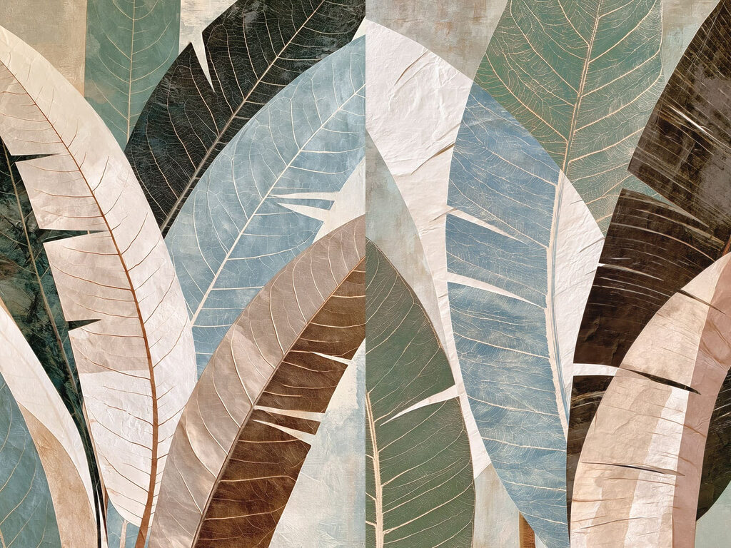 Natural hues in elegant leaf design Natural hues in elegant leaf design