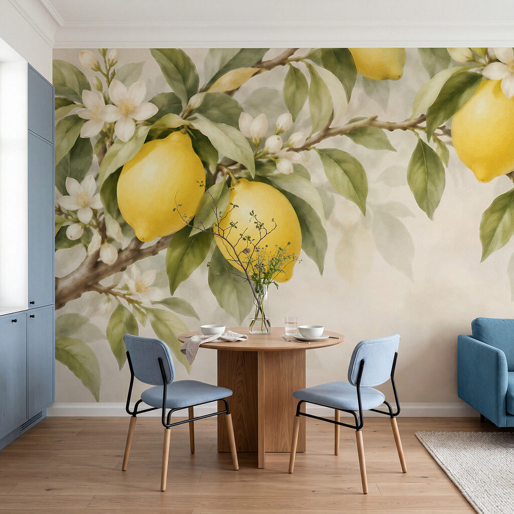 Limoni su un ramo di un albero Limoni su un ramo di un albero