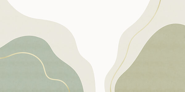 Green and white abstract art