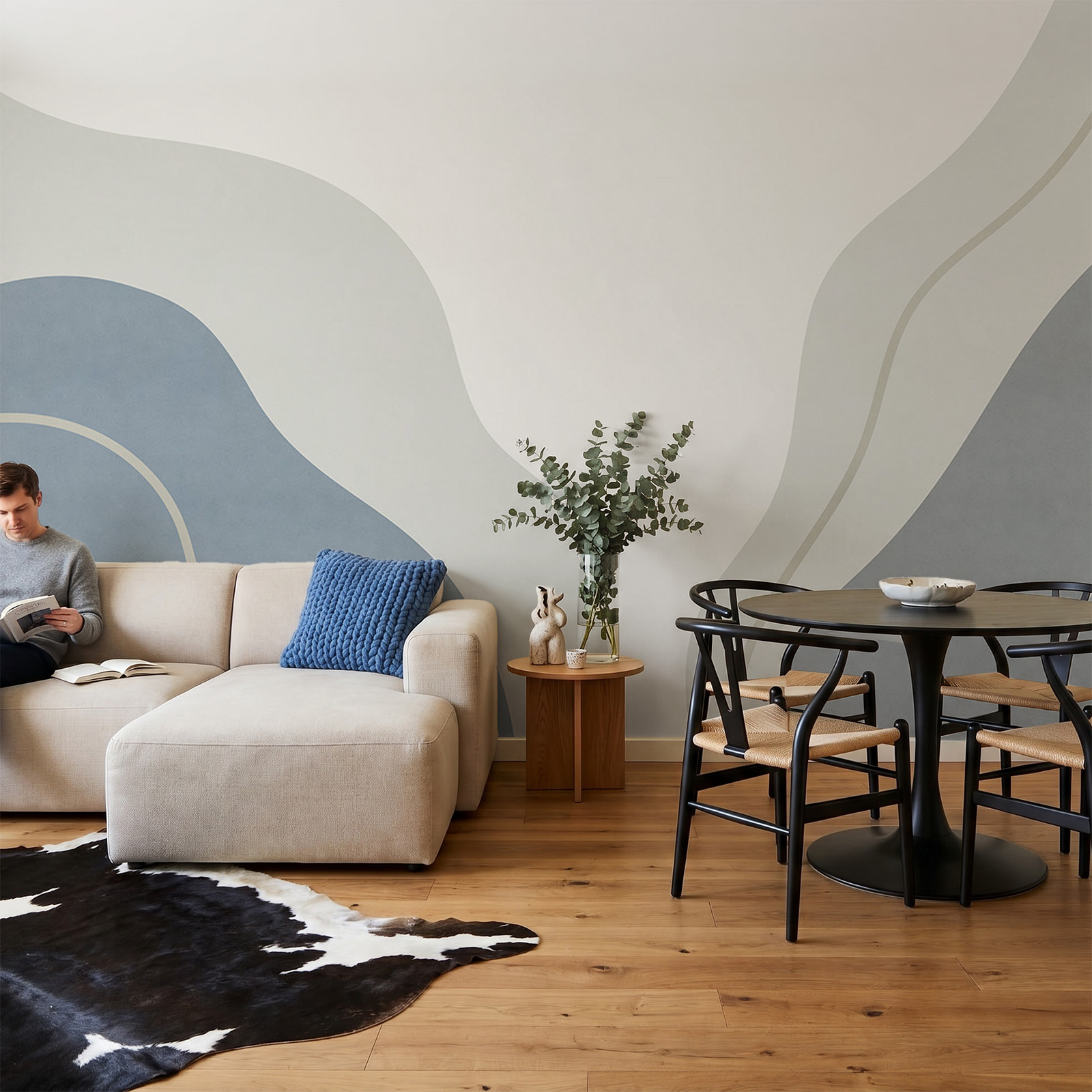 Arte bianca e blu Arte bianca e blu