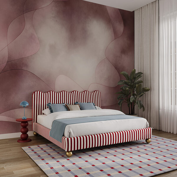 Sfondo rosa e bianco