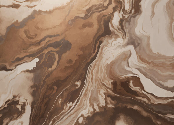 Organic swirls in warm hues