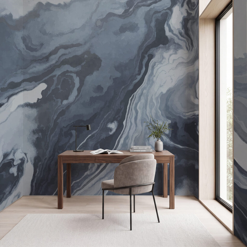 Tonalità di blu e grigio che si fondono tra loro Tonalità di blu e grigio che si fondono tra loro