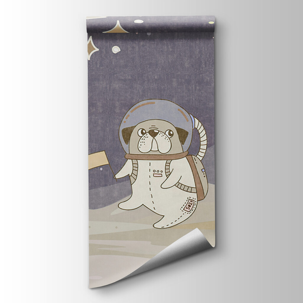 Cartoon space scene with planets and stars Cartoon space scene with planets and stars
