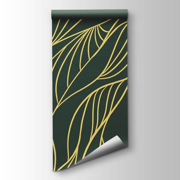 Carta da parati Design giallo e verde (COD: t01047)