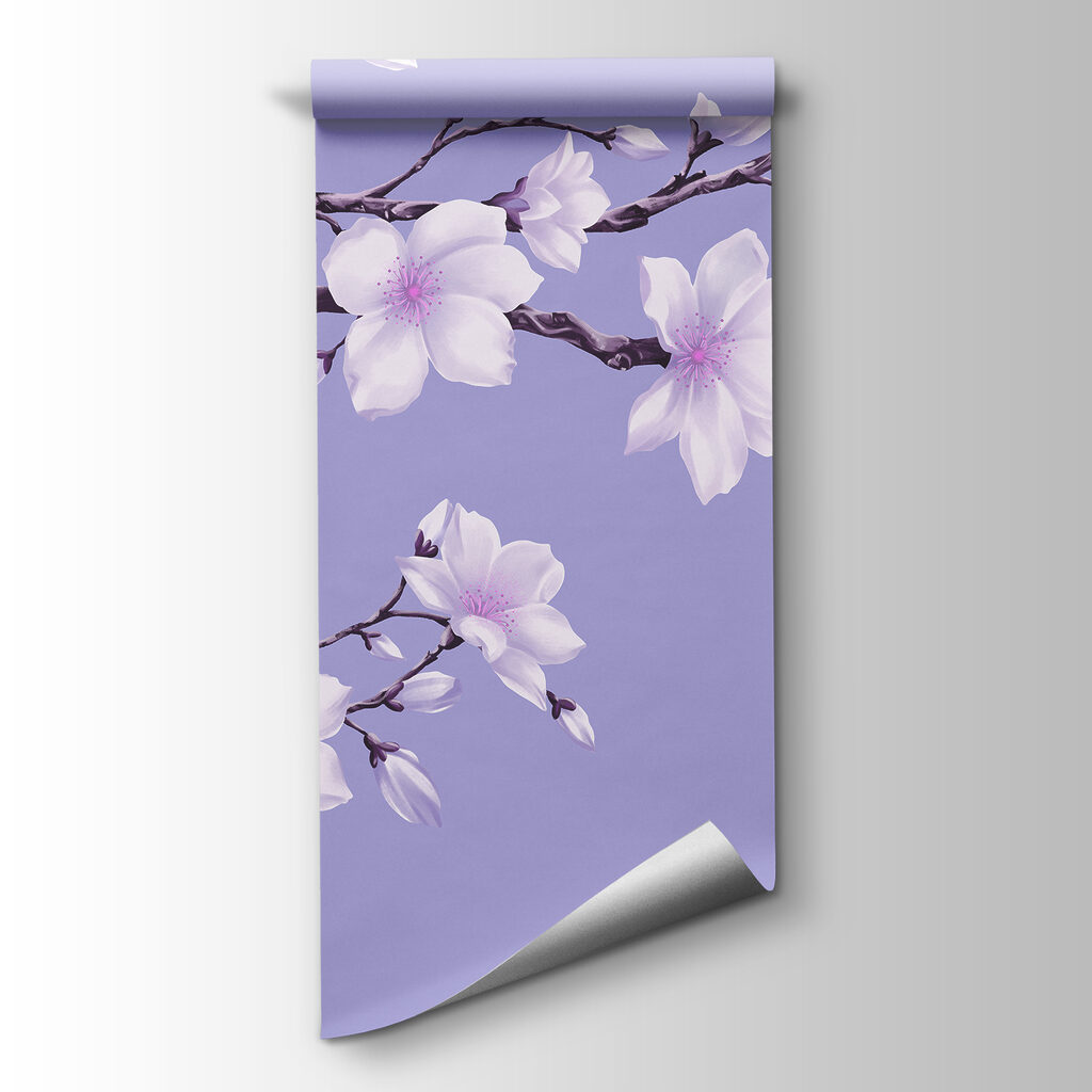 Carta da parati Ramo con fiori bianchi (COD: t01044v2) Carta da parati Ramo con fiori bianchi (COD: t01044v2)