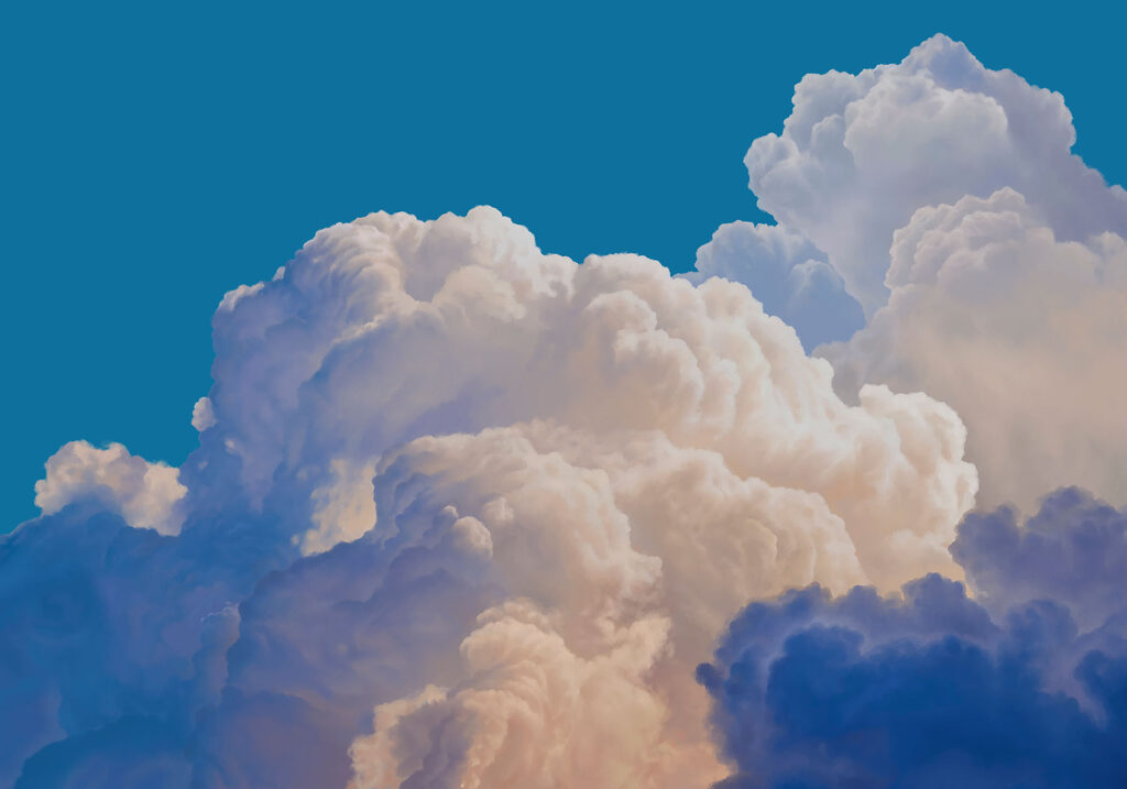 Carta da parati Cielo azzurro con nuvole (COD: t01046)