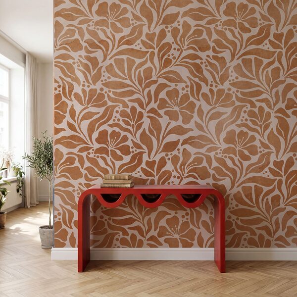Carta da parati Motivo floreale ispirato alla natura (COD: t01114) Carta da parati Motivo floreale ispirato alla natura (COD: t01114)