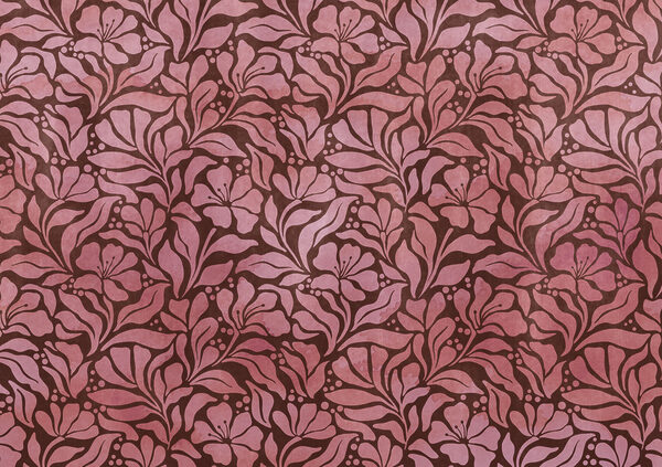 Carta da parati Motivo con fiori rosa (COD: t01114v2)