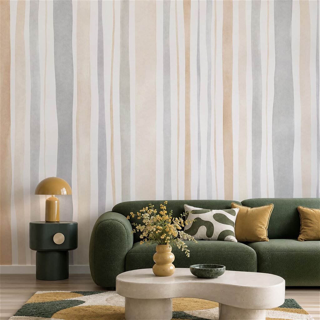 Carta da parati Eleganti righe in tonalità neutre per ambienti moderni (COD: t01134) Carta da parati Eleganti righe in tonalità neutre per ambienti moderni (COD: t01134)