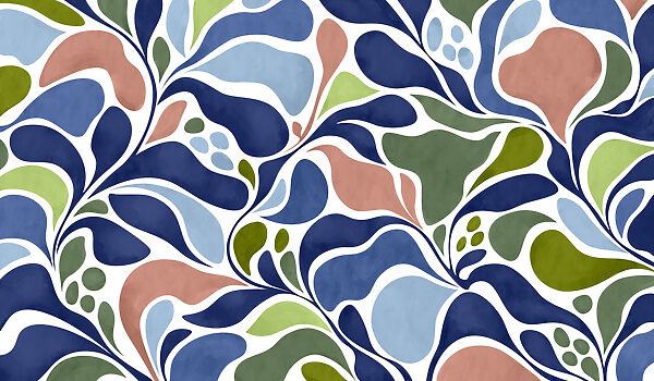 Carta da parati Motivo colorato con foglie (COD: t01142v1) Carta da parati Motivo colorato con foglie (COD: t01142v1)