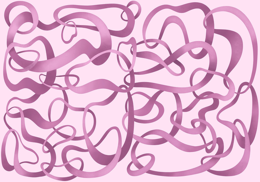 Carta da parati Linee a spirale rosa e viola (COD: t01168v3) Carta da parati Linee a spirale rosa e viola (COD: t01168v3)