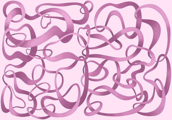 Carta da parati Linee a spirale rosa e viola (COD: t01168v3) Carta da parati Linee a spirale rosa e viola (COD: t01168v3)