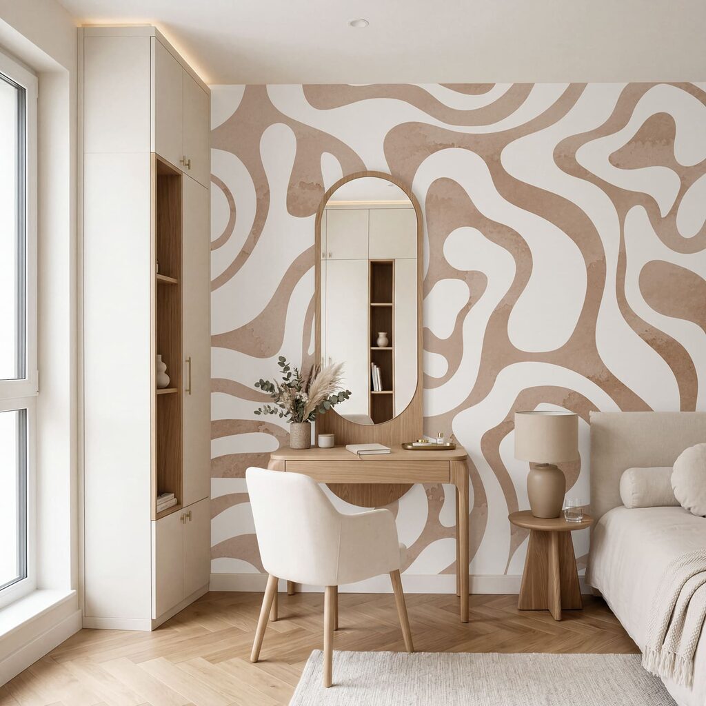 Carta da parati Motivo bianco e rosa (COD: t01191v1)