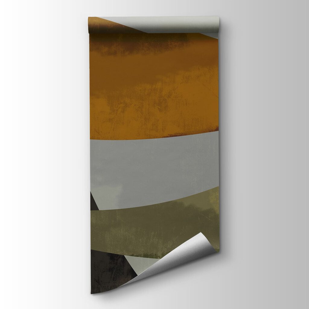 Carta da parati Vortici colorati su uno sfondo grigio (COD: t01146)